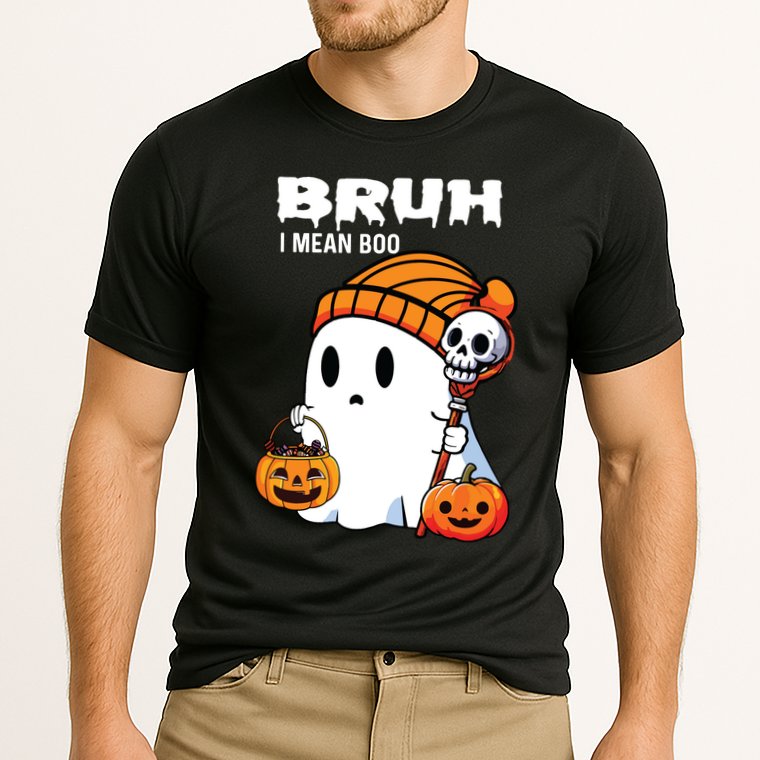 Halloween Bruh I Mean Boo Ghost Funny Performance Shirt