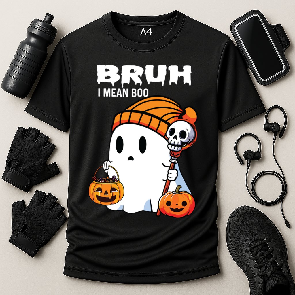 Halloween Bruh I Mean Boo Ghost Funny Performance Shirt
