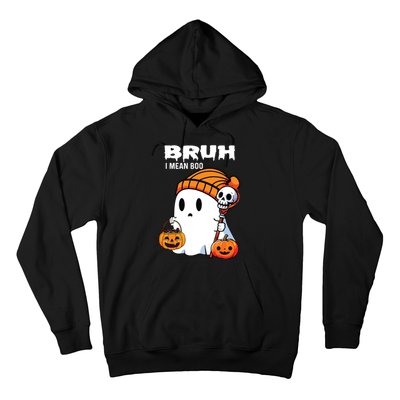 Halloween Bruh I Mean Boo Ghost Funny Hoodie