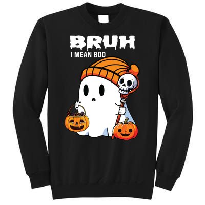 Halloween Bruh I Mean Boo Ghost Funny Sweatshirt