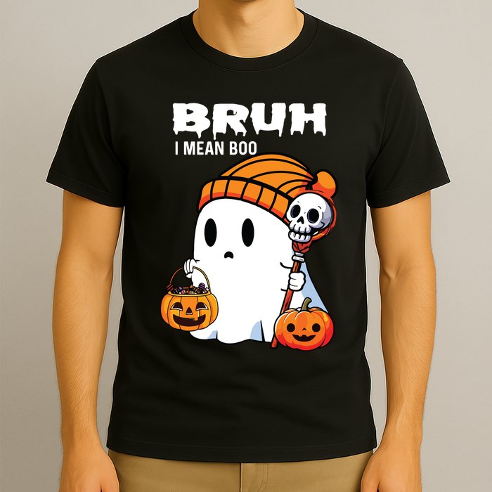 Halloween Bruh I Mean Boo Ghost Funny T-Shirt
