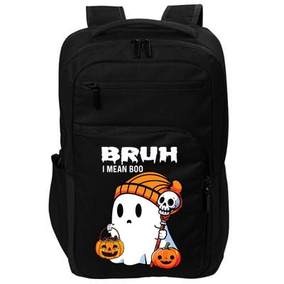 Halloween Bruh I Mean Boo Ghost Funny Impact Tech Backpack