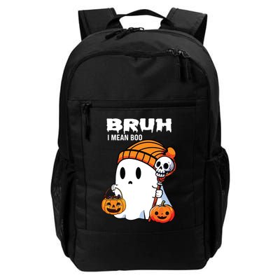 Halloween Bruh I Mean Boo Ghost Funny Backpack
