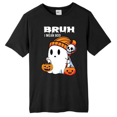 Halloween Bruh I Mean Boo Ghost Funny Tall Fusion ChromaSoft Performance T-Shirt