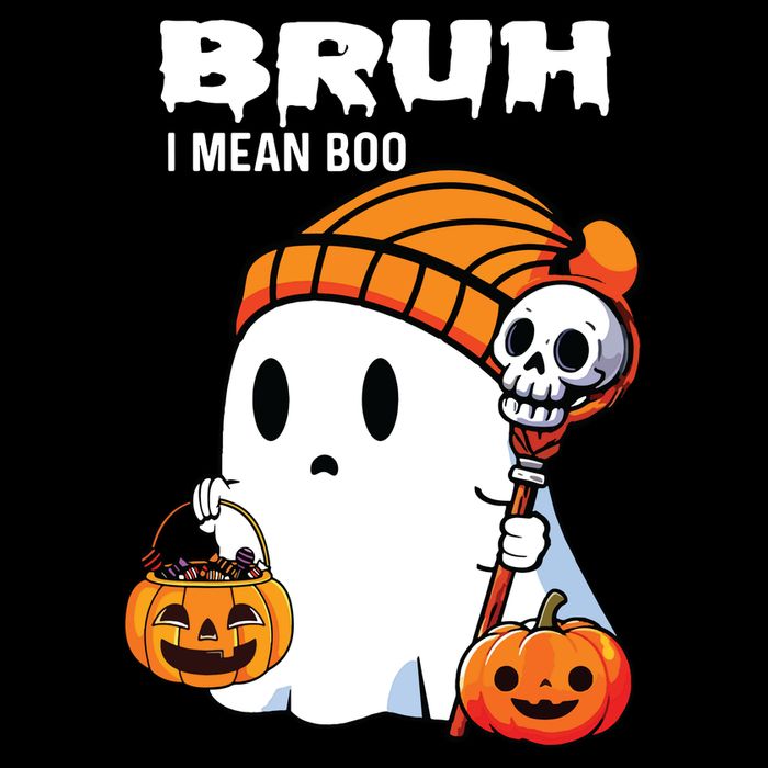 Halloween Bruh I Mean Boo Ghost Funny 16 in Basic Backpack