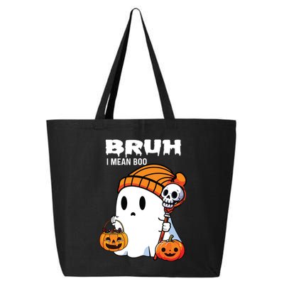 Halloween Bruh I Mean Boo Ghost Funny 25L Jumbo Tote