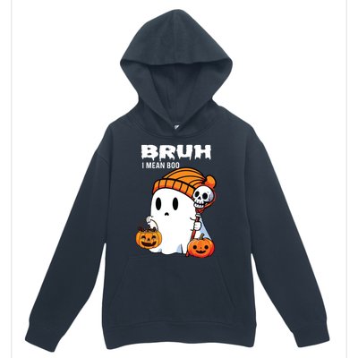 Halloween Bruh I Mean Boo Ghost Funny Urban Pullover Hoodie