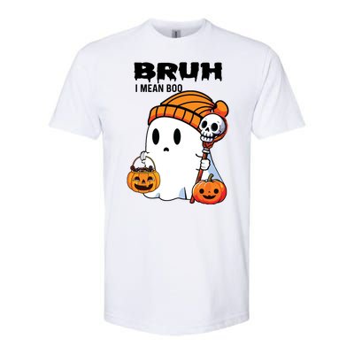 Halloween Bruh I Mean Boo Ghost Funny Softstyle CVC T-Shirt