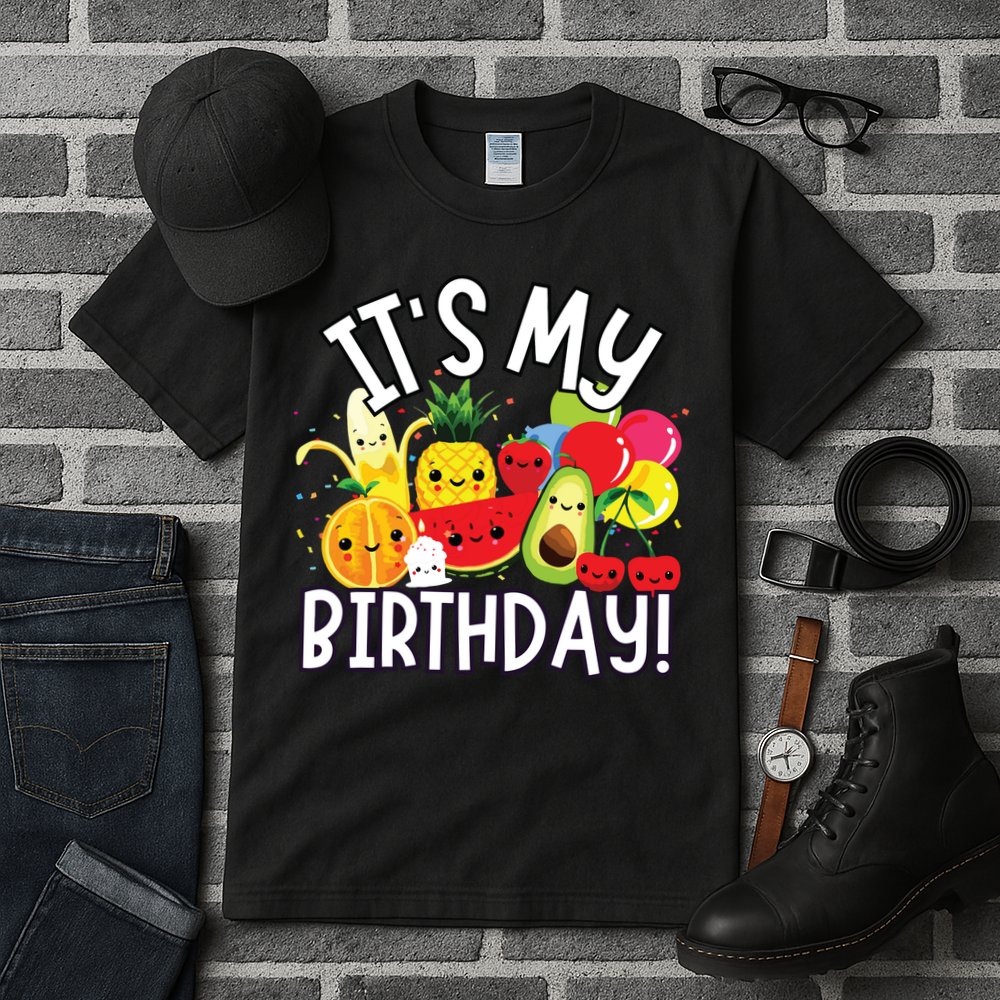 Hey Bear Its My Birthday Birthday Boy Girl Tall T-Shirt
