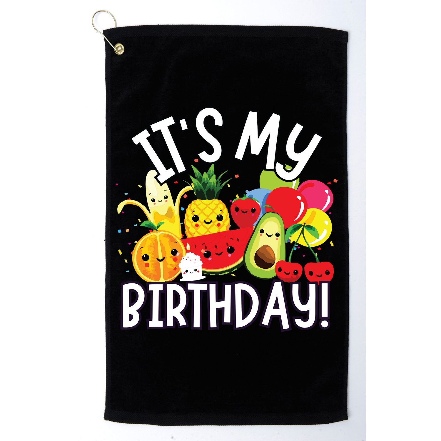 Hey Bear Its My Birthday Birthday Boy Girl Golf Towel