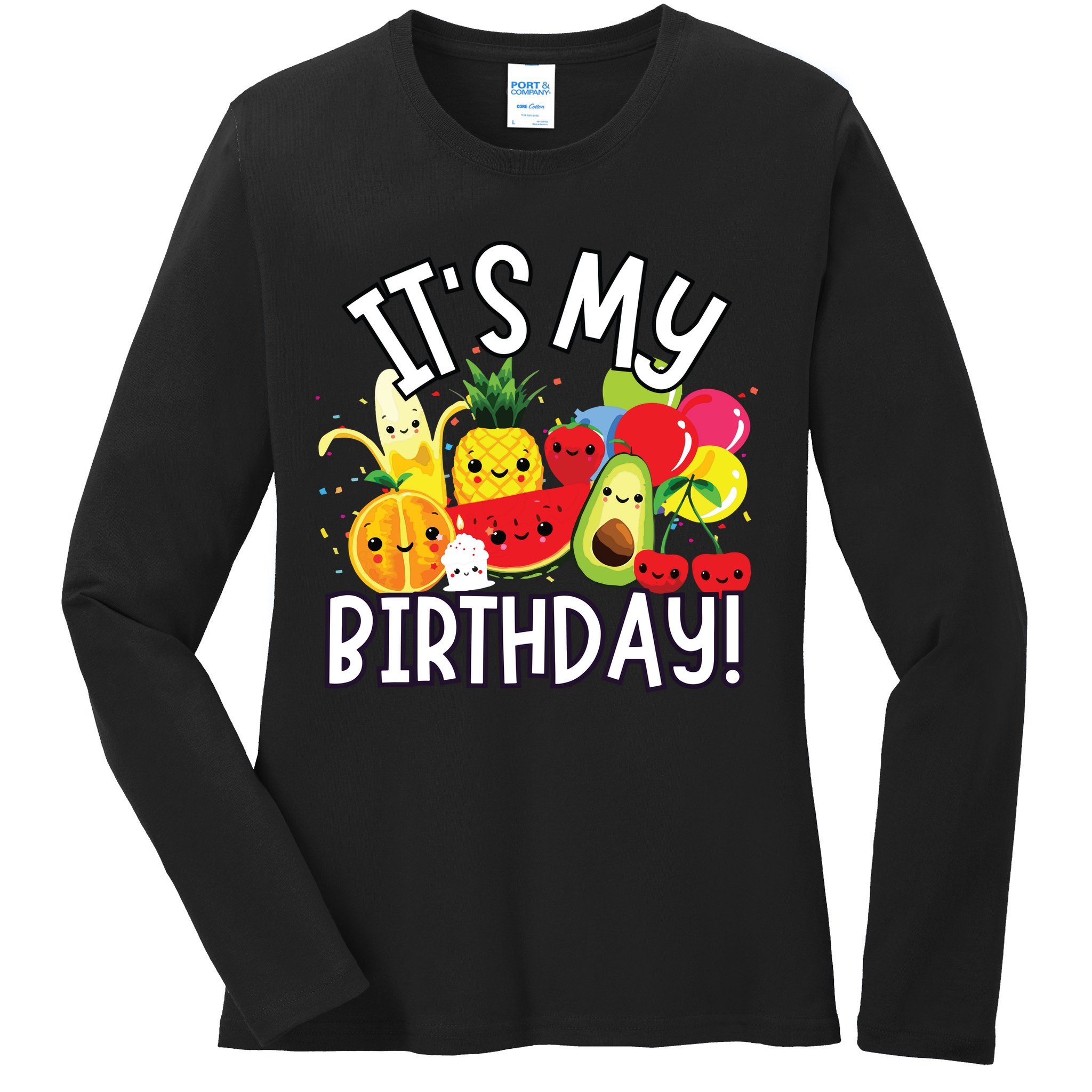 Hey Bear Its My Birthday Birthday Boy Girl Ladies Long Sleeve Shirt