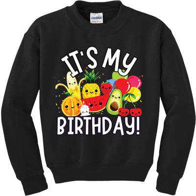 Hey Bear Its My Birthday Birthday Boy Girl Kids Sweatshirt