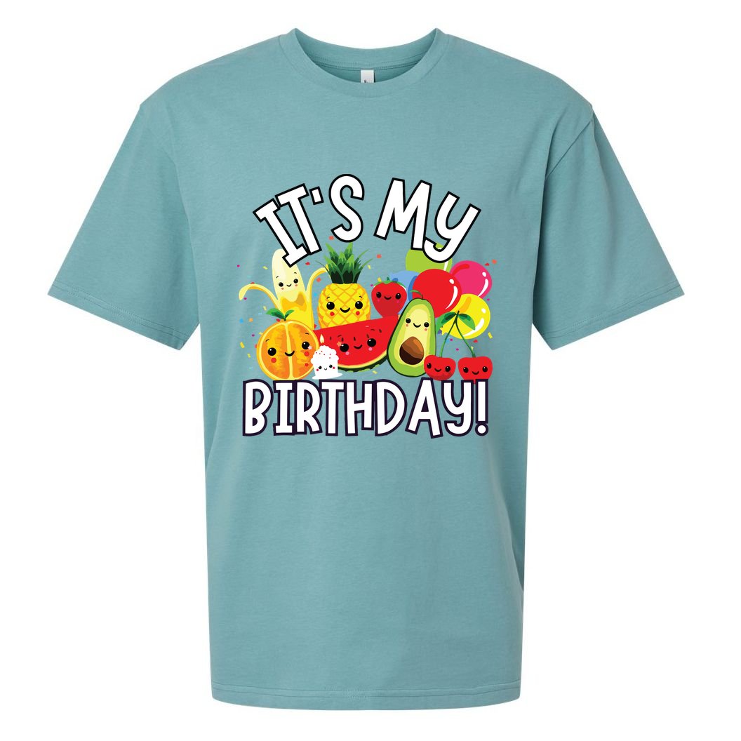 Hey Bear Its My Birthday Birthday Boy Girl Sueded Cloud Jersey T-Shirt