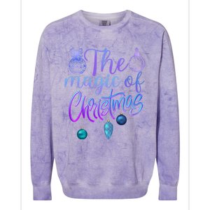 Holiday Believe In The Magic Of Christmas Cool Gift Colorblast Crewneck Sweatshirt