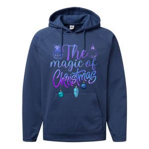 Holiday Believe In The Magic Of Christmas Cool Gift Performance Fleece Hoodie