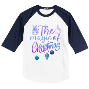 Holiday Believe In The Magic Of Christmas Cool Gift Baseball Sleeve Shirt