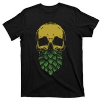 Home Brewing Ipa Craft Beer Brewer Skull Hop Beard T-Shirt