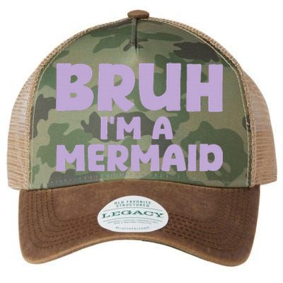 Halloween Bruh IM A Mermaid Legacy Tie Dye Trucker Hat