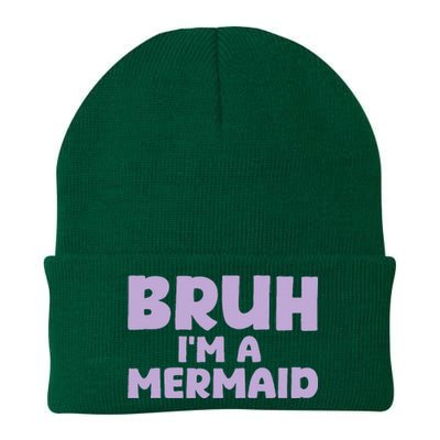 Halloween Bruh IM A Mermaid Knit Cap Winter Beanie