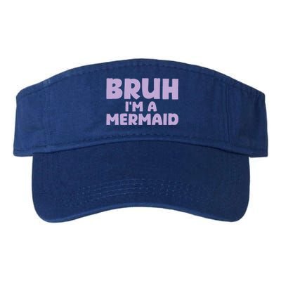 Halloween Bruh IM A Mermaid Valucap Bio-Washed Visor