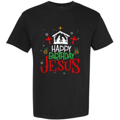 Happy Birthday Jesus Funny Christian Christmas Holiday Gifts Garment-Dyed Heavyweight T-Shirt