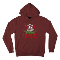 Happy Birthday Jesus Funny Christian Christmas Holiday Gifts Hoodie