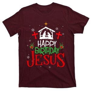 Happy Birthday Jesus Funny Christian Christmas Holiday Gifts T-Shirt