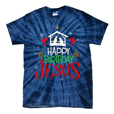 Happy Birthday Jesus Funny Christian Christmas Holiday Gifts Tie-Dye T-Shirt