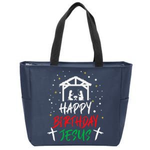 Happy Birthday Jesus Zip Tote Bag