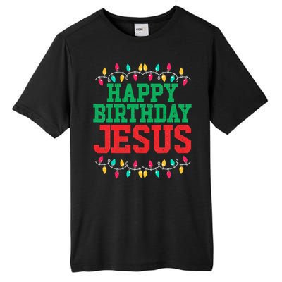 Happy Birthday Jesus Christian Christmas Tall Fusion ChromaSoft Performance T-Shirt