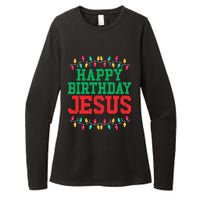 Happy Birthday Jesus Christian Christmas Womens CVC Long Sleeve Shirt