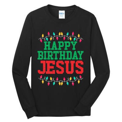 Happy Birthday Jesus Christian Christmas Tall Long Sleeve T-Shirt