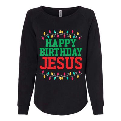 Happy Birthday Jesus Christian Christmas Womens California Wash Sweatshirt