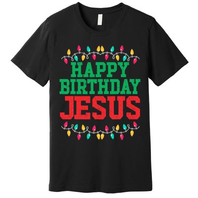 Happy Birthday Jesus Christian Christmas Premium T-Shirt