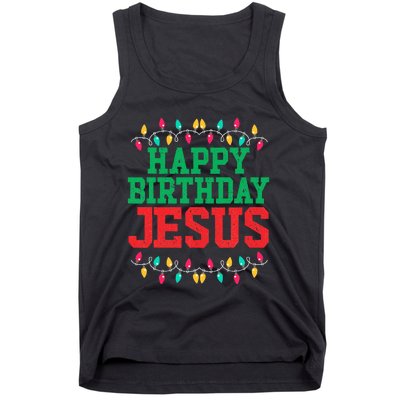 Happy Birthday Jesus Christian Christmas Tank Top