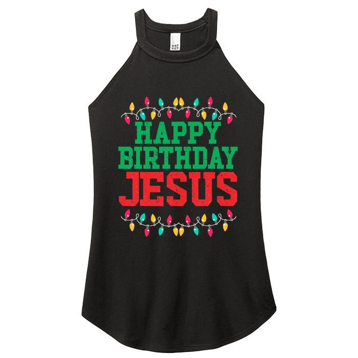 Happy Birthday Jesus Christian Christmas Women's Perfect Tri Rocker Tank