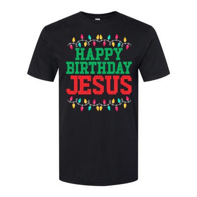 Happy Birthday Jesus Christian Christmas Softstyle CVC T-Shirt