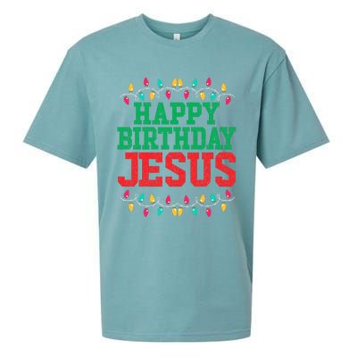 Happy Birthday Jesus Christian Christmas Sueded Cloud Jersey T-Shirt