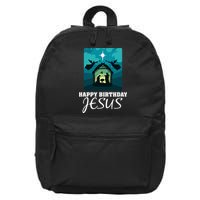 Happy Birthday Jesus  Christmas Advent Nativity Scene North  16 in Basic Backpack