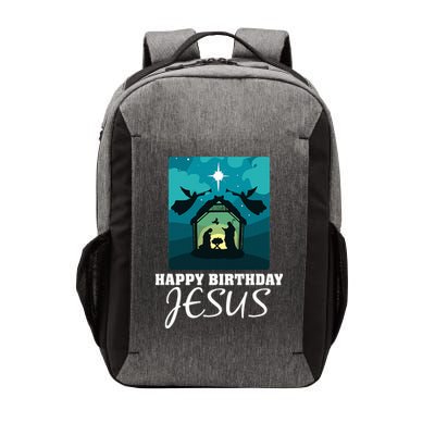 Happy Birthday Jesus  Christmas Advent Nativity Scene North  Vector Backpack
