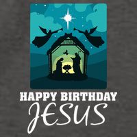 Happy Birthday Jesus  Christmas Advent Nativity Scene North  Vector Backpack