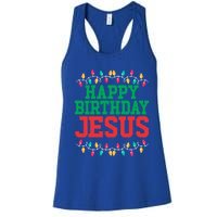 Happy Birthday Jesus Christian Christmas Gift Women's Racerback Tank