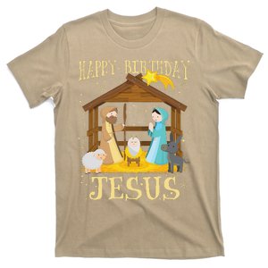 Happy Birthday Jesus Funny Christmas Nativity Christian T-Shirt