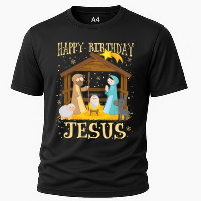 Happy Birthday Jesus Funny Christmas Nativity Christian Performance Shirt