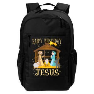 Happy Birthday Jesus Funny Christmas Nativity Christian Daily Commute Backpack