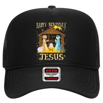 Happy Birthday Jesus Funny Christmas Nativity Christian Trucker Hat