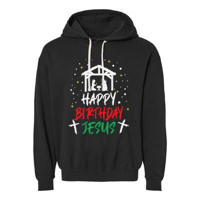 Happy Birthday Jesus Garment-Dyed Fleece Hoodie