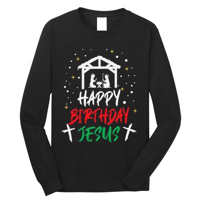 Happy Birthday Jesus Long Sleeve Shirt