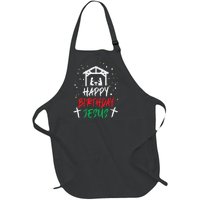 Happy Birthday Jesus Full-Length Apron With Pockets