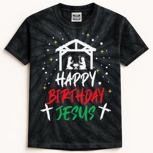 Happy Birthday Jesus Kids Tie-Dye T-Shirt